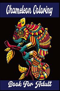 Chameleon Coloring Book For Adult