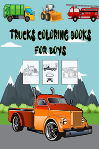 Trucks Coloring Books For Boys