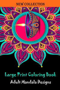 Large print coloring book