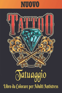 Tatuaggio Libro da Colorare Per Adulti Antistress