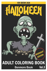 Halloween Midnight Edition Adult Coloring Book