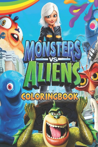 Monsters Vs Aliens Coloring Book