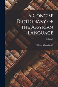 Concise Dictionary of the Assyrian Language; Volume 1