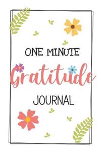 One minute Gratitude journal