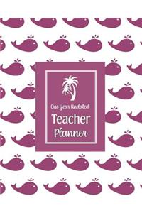One Year Undated Teacher Planner