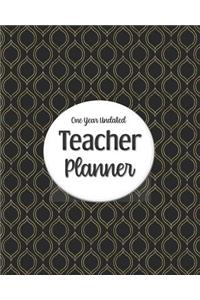 One Year Undated Teacher Planner