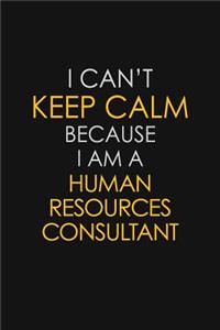 I Can't Keep Calm Because I Am A Human Resources Consultant