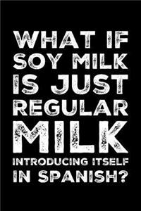 What If Soy Milk Is Just Regular Milk