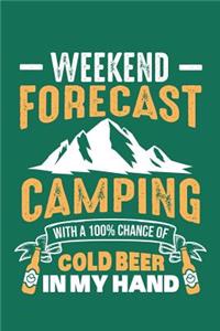 Weekend Forecast Camping With A 100% Chance Of Cold Beer In My Hand