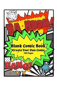 Blank Comic Book Create Your Own Comic 100 Pages
