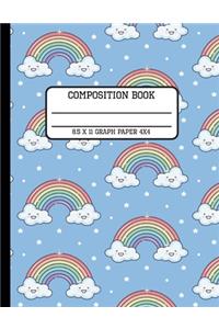 Composition Book Graph Paper 4x4