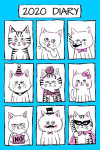 2020 Daily Diary Journal Funny Cats Design