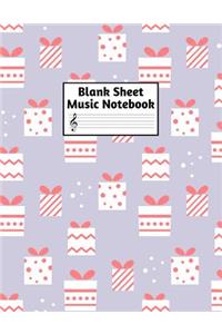 Blank Sheet Music Notebook