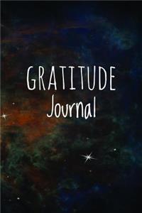 Gratitude Journal: Space Decor (3) Design Lined Journal With Daily Self Care Gratitude Prompt For Thanksgiving & Daily Inner Reflection