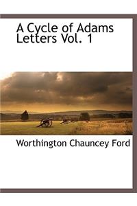A Cycle of Adams Letters Vol. 1