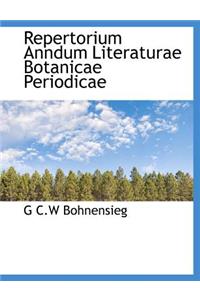 Repertorium Anndum Literaturae Botanicae Periodicae