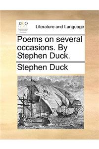 Poems on Several Occasions. by Stephen Duck.