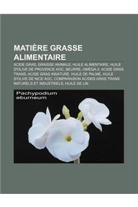 Matiere Grasse Alimentaire