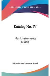 Katalog No. IV