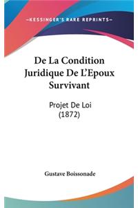 de La Condition Juridique de L'Epoux Survivant
