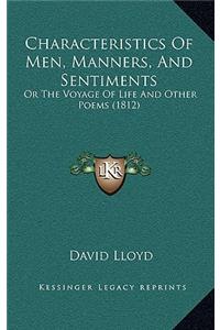 Characteristics Of Men, Manners, And Sentiments
