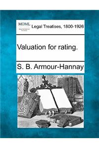 Valuation for rating.