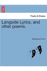 Langside Lyrics, and Other Poems.