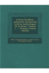 Lettres de Marie-Antoinette