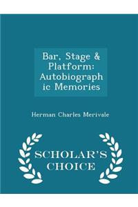 Bar, Stage & Platform