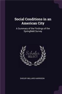 Social Conditions in an American City