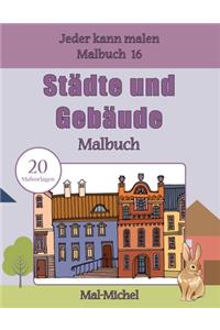 Städte und Gebäude Malbuch