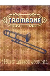 Trombone Music Lesson Journal