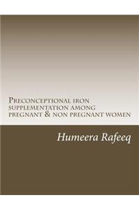 Preconceptional iron supplementation among pregnant & non pregnant women