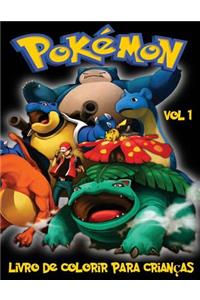 Pokemon Livro de Colorir para crianças Volume 1