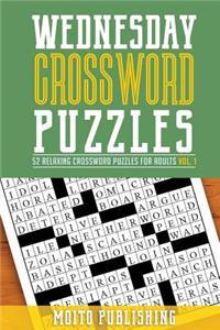 Wednesday Crossword Puzzles: 52 Relaxing Crossword Puzzles for Adults Volume 1