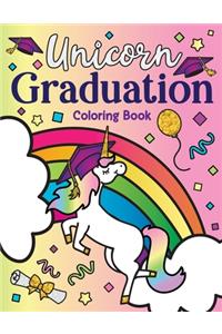 Unicorn Graduation Coloring Book