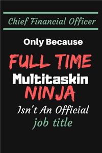 Chief Financial Officer Only Because Full Time Multitaskin Ninja Isn't an Official Job Title