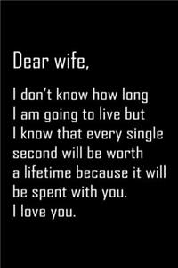 Dear Wife, i don't know long