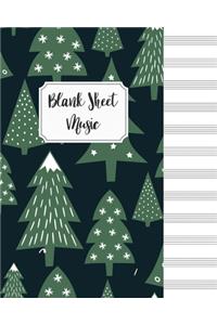 Blank Sheet Music Composition Manuscript Staff Paper Art Music Christmas Notebook Birthday Gift