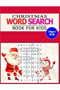 Christmas Word Search Book for Kids Ages 4-8