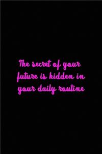 The secret of your future is hidden in your daily routine