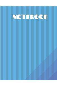 Notebook With Blue Lined Cover Art - Blank Lined Journal