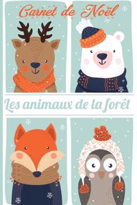 Carnet de Noël Les animaux de la forêt