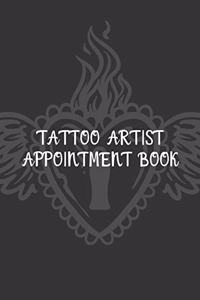 Tattoo Artist Appointment Book