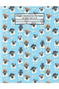 Pugs Primary Composition Notebook