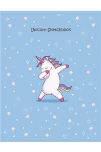 Sketch Books For Kids, Cute Unicorn Kawaii Blank Drawing Book for Girls