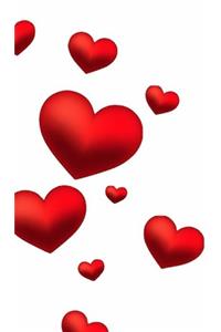 Valentine's red Hearts Creative blank Journal