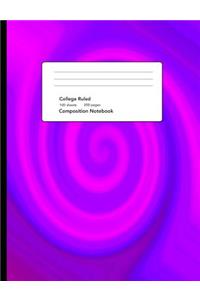 Pink Purple Swirl Composition Notebook