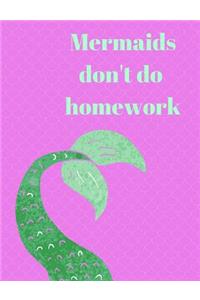 Funny Mermaid Composition Notebook