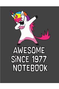 Awesome Since 1977 Notebook